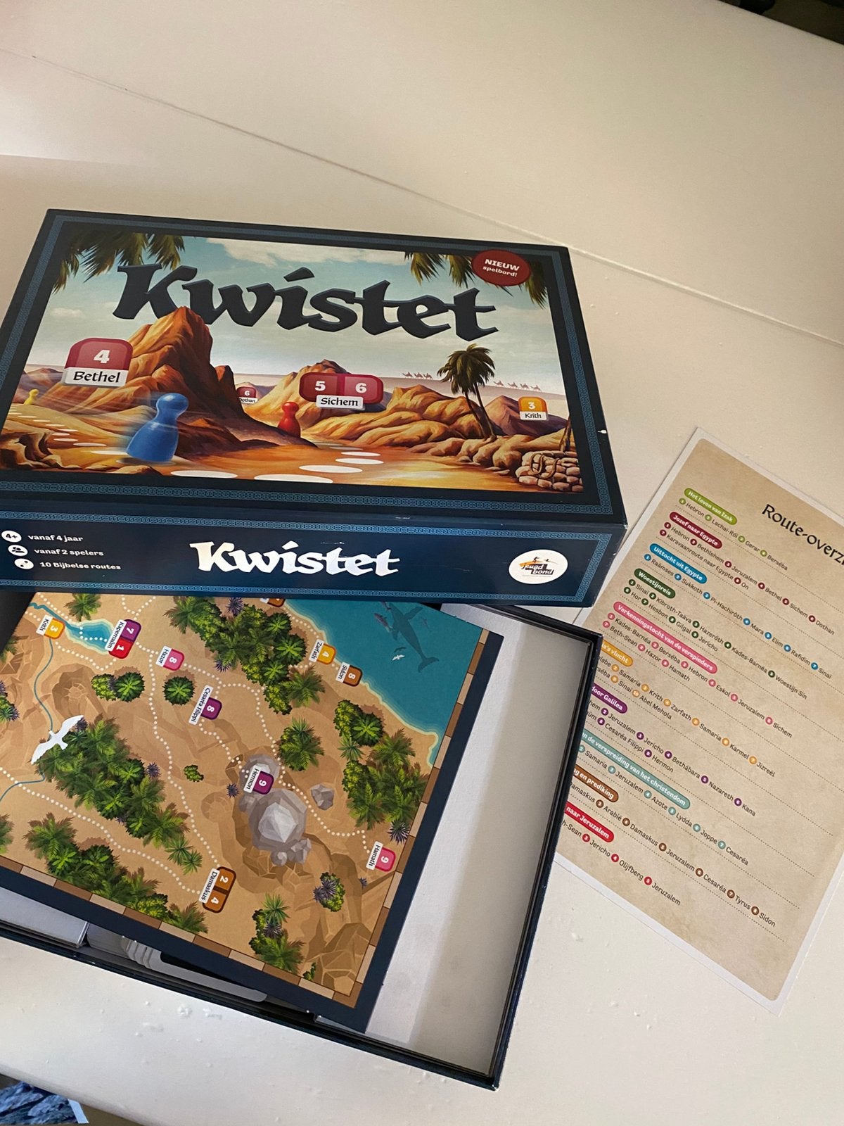 Als nieuw! Kwistet. Met Bijbelse vragen, Hobby en Vrije tijd, Ophalen of Verzenden, Zo goed als nieuw