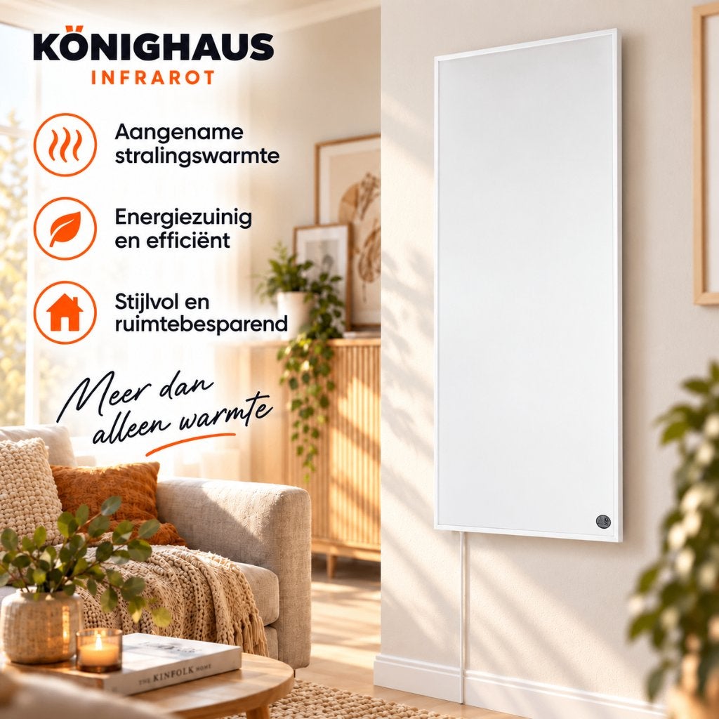 Könighaus infraroodpaneel 1200W | Tweede Kans | P-Serie, Ophalen, Radiator, Zo goed als nieuw, 60 tot 150 cm
