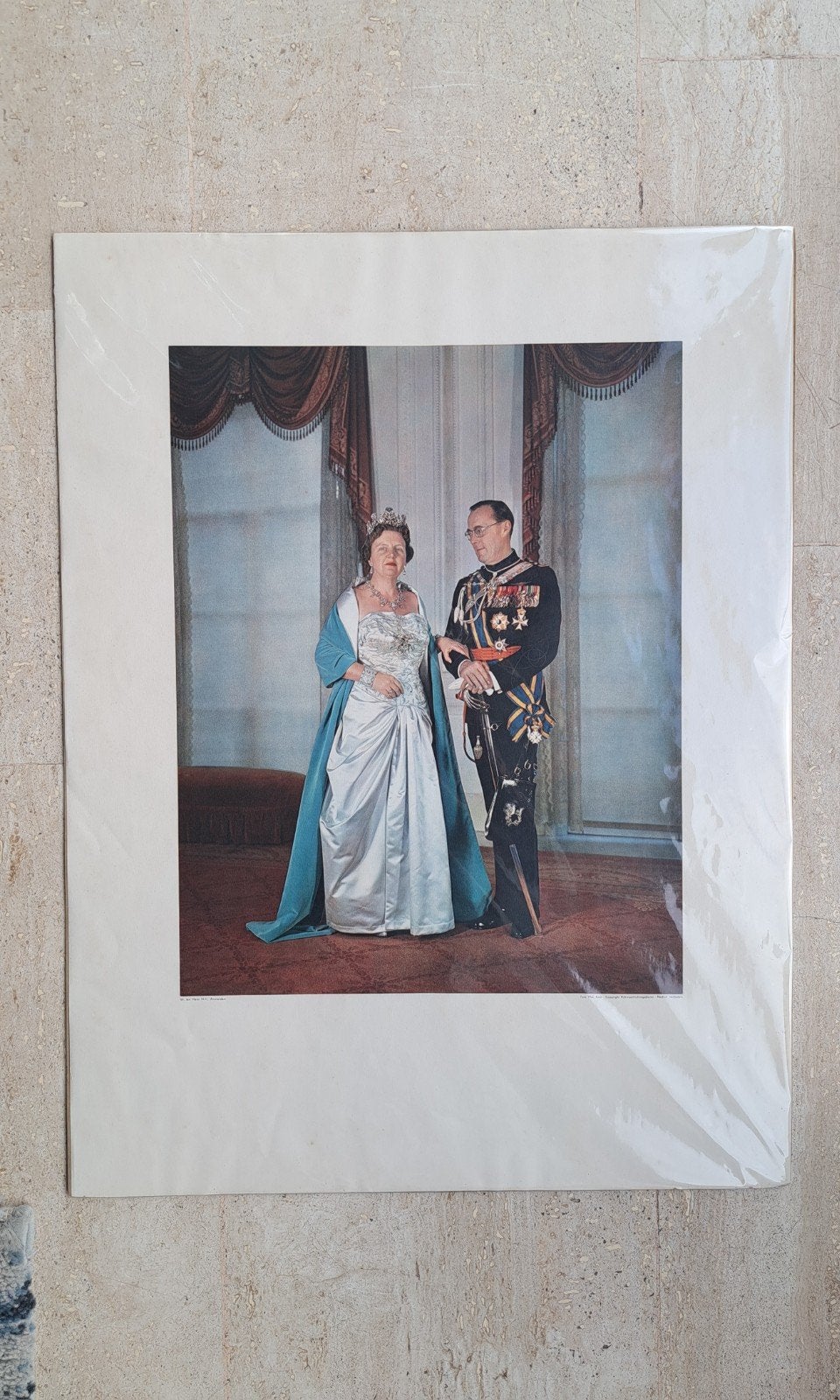 Foto Koningin Juliana en Prins Bernhard, 50 – 75, Gebruikt, Ophalen of Verzenden, Foto of Poster
