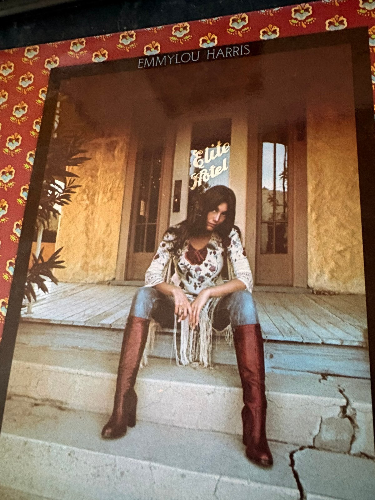 LP Emmylou Harris - Elite Hotel, Ophalen of Verzenden, Zo goed als nieuw, Overige formaten