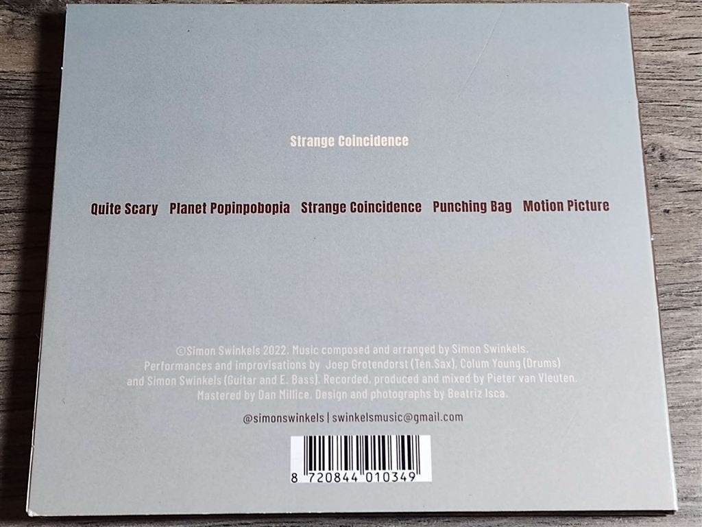 Simon Swinkels - Strange Coincidence, Ophalen of Verzenden, Zo goed als nieuw, Jazz