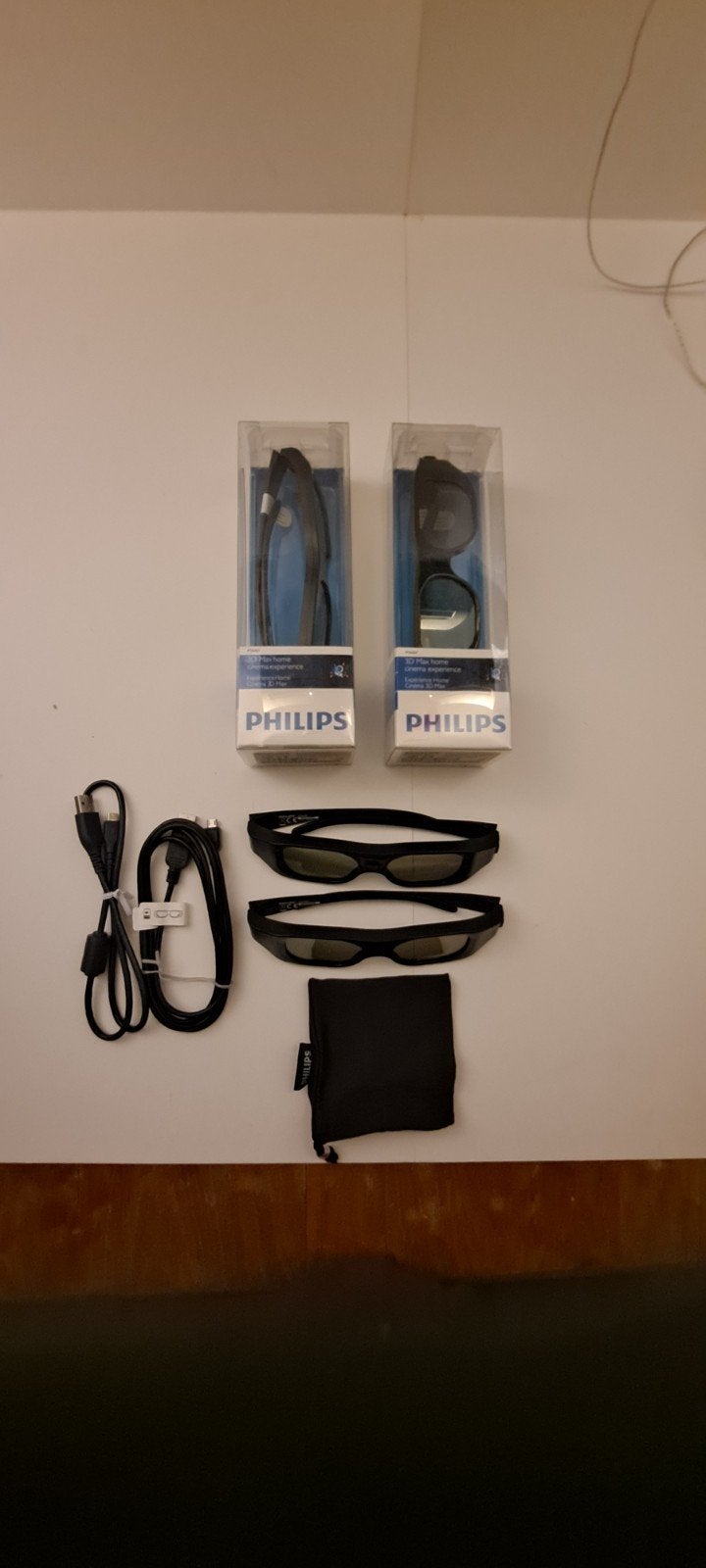 Philips PTA507 3D Max Home Cinema Brillen (4 stuks), Ophalen, Zo goed als nieuw, Philips
