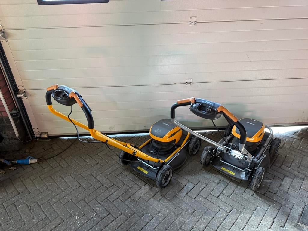Accu set stiga, Tuin en Terras, Cirkelmaaier, ', Accu-grasmaaier, Nieuw