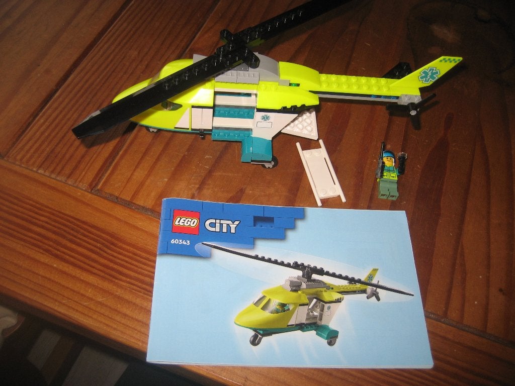 lego helicopter en oplegger set nr 60343, Kinderen en Baby's, Ophalen, City, Lego, Zo goed als nieuw