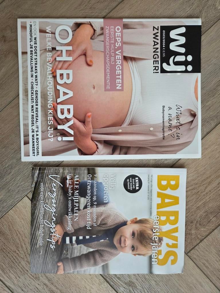Wij ZWANGER! & Baby's eerste jaren - 2 magazines, Boeken, Ophalen, Zo goed als nieuw, Overige typen