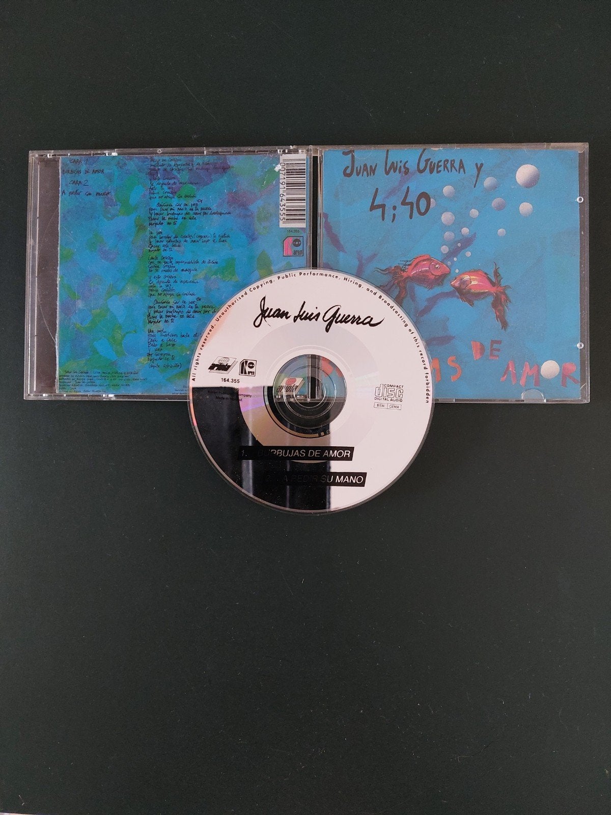 Juan Luis Guerra  - Burbujas de Amor (CD single), Ophalen of Verzenden, Gebruikt, Album, Inclusief doosje