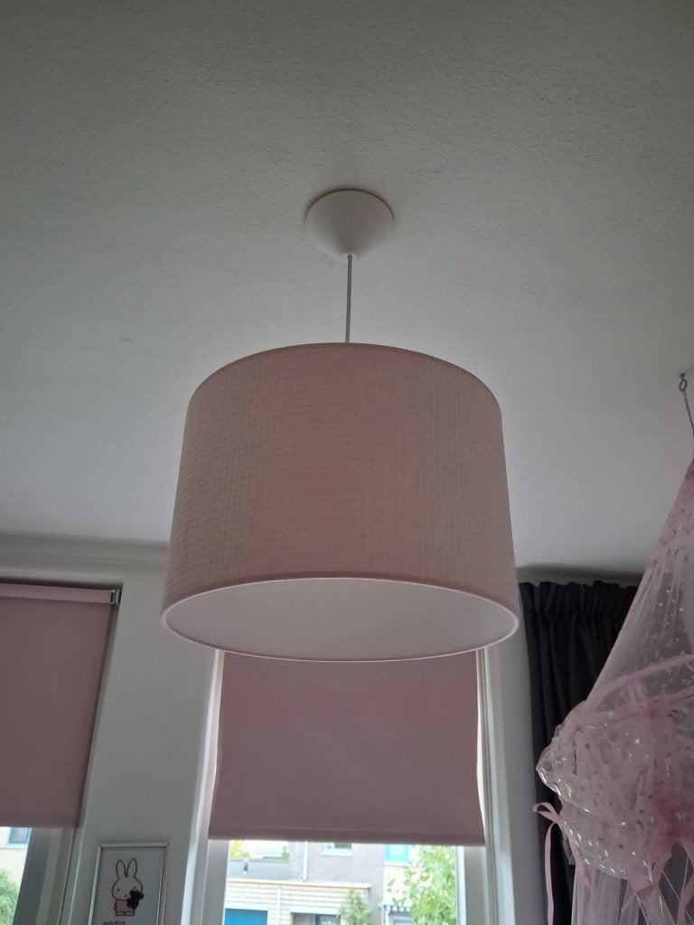 Roze hanglamp, Ophalen, Gebruikt