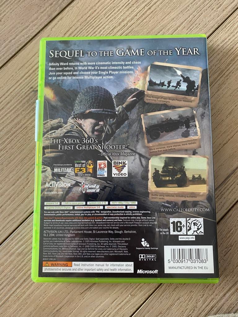 Call of Duty World War 2 - Xbox 360/One/Series X/S, Spelcomputers en Games, Games | Xbox 360, Ophalen, Gebruikt, Shooter, Vanaf 16 jaar