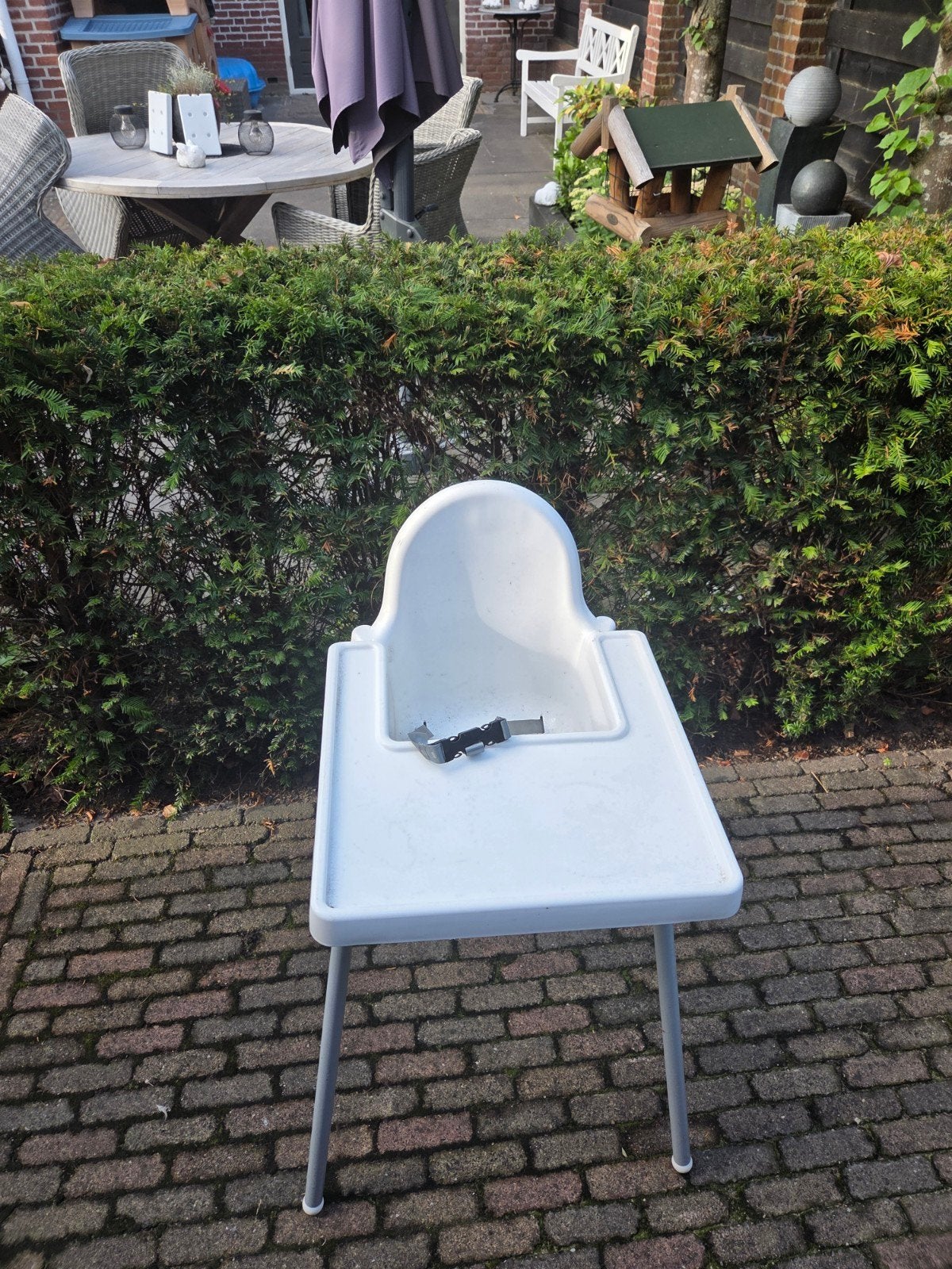 IKEA  kinderstoel met eetblad en gordel, Ophalen, Gebruikt, Overige typen, Gordel(s)