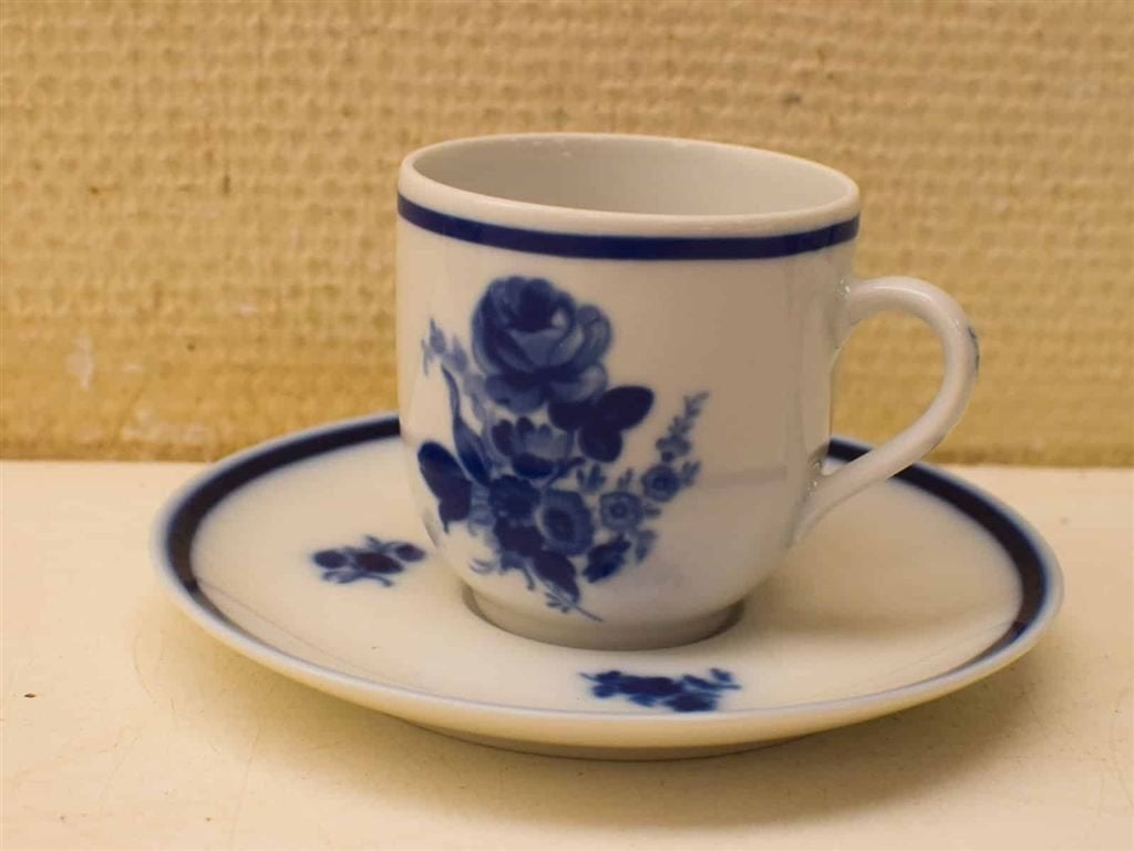 12 delig vintage Mosa porseleinen kop en schotels 52566, Ophalen of Verzenden