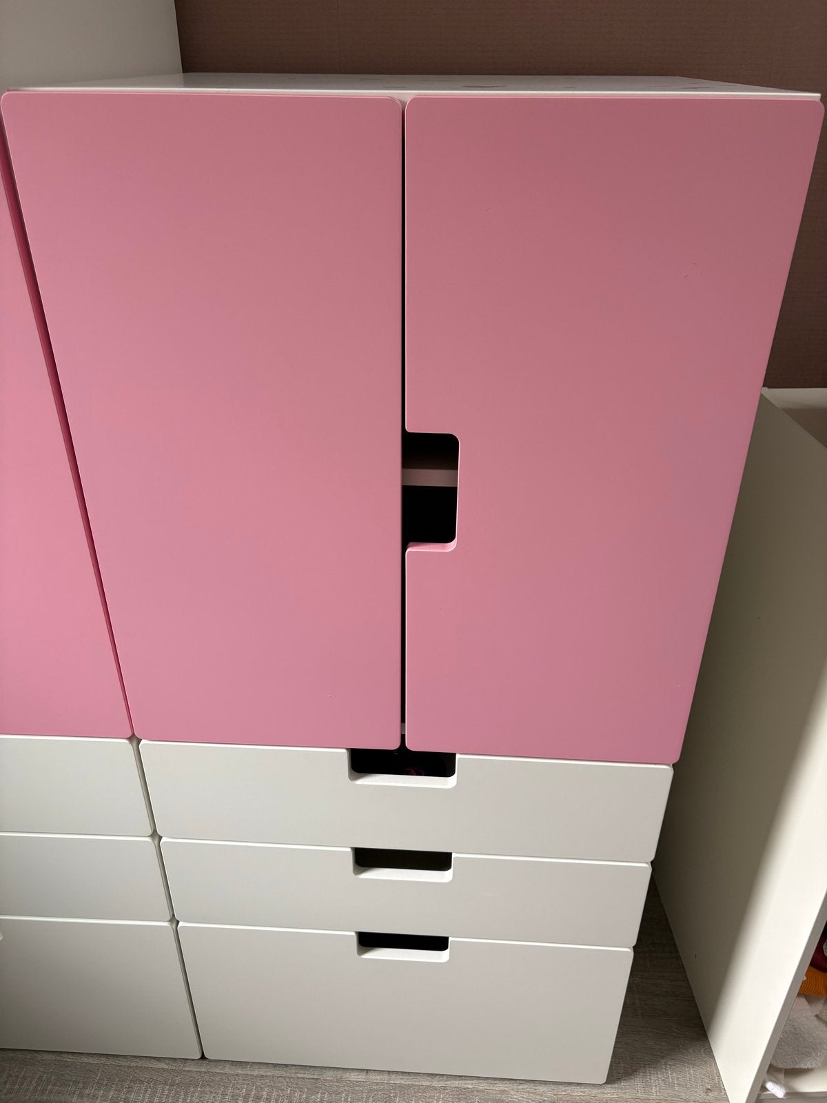 IKEA SMÅSTAD kast met lades - roze/wit, Ophalen, Kast, 50 tot 70 cm, 105 cm of meer