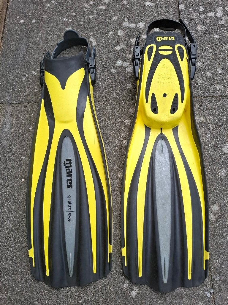 Mares Quattro Excel maat XL, Ophalen, Zo goed als nieuw, Zwem- of Duikvliezen