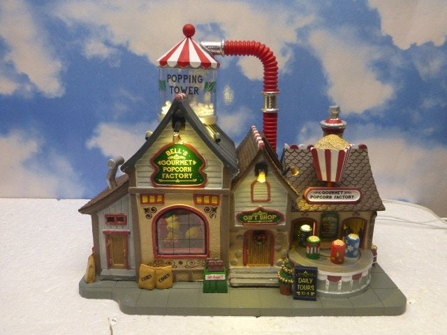 lemax Bell's Gourmet Popcorn Factory kerstdorp kersthuisje, Diversen, Ophalen of Verzenden, Zo goed als nieuw