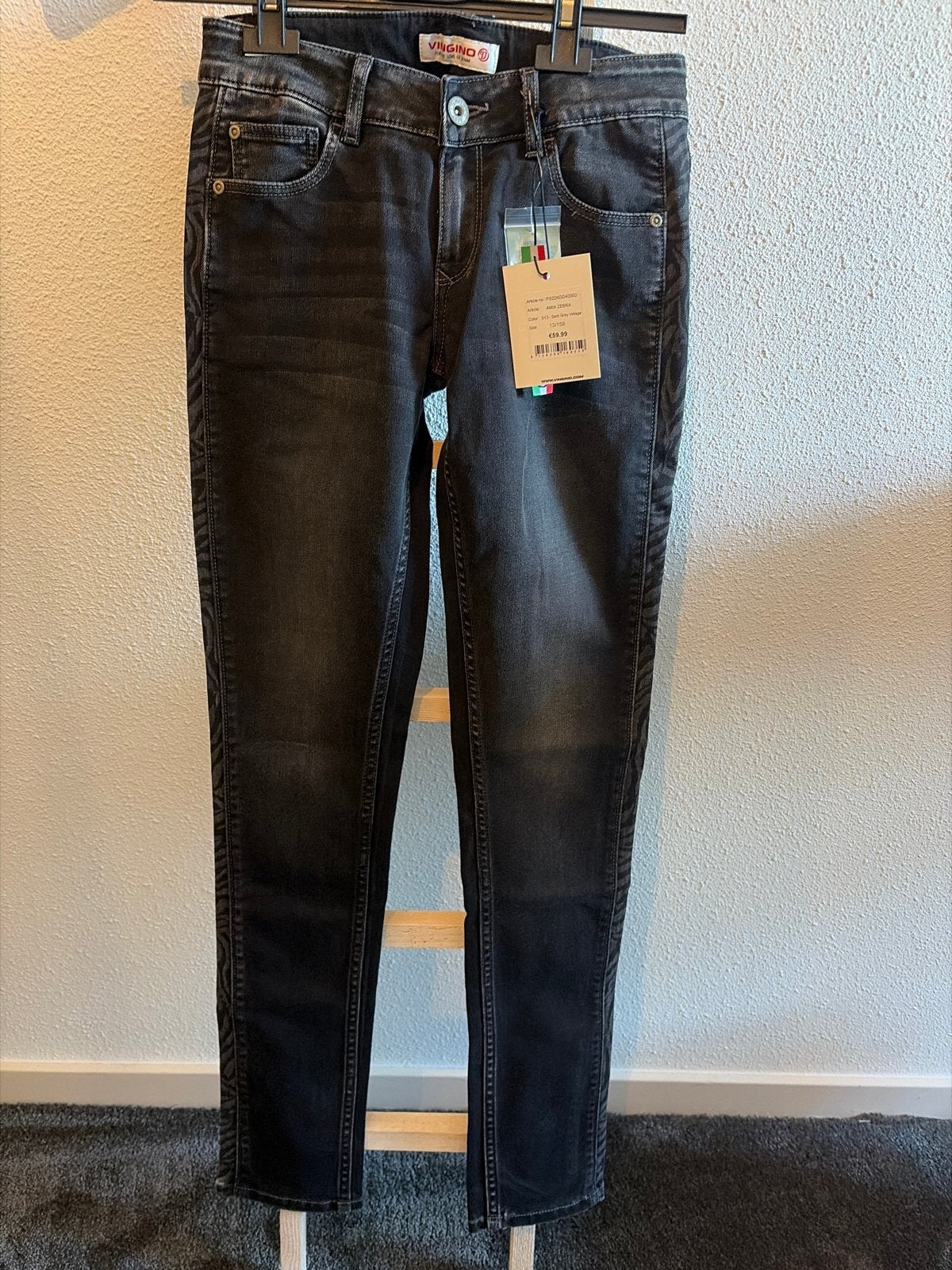 Vingino Jeans Amia Zebra - Maat 158, Ophalen of Verzenden, Nieuw, Meisje, Broek