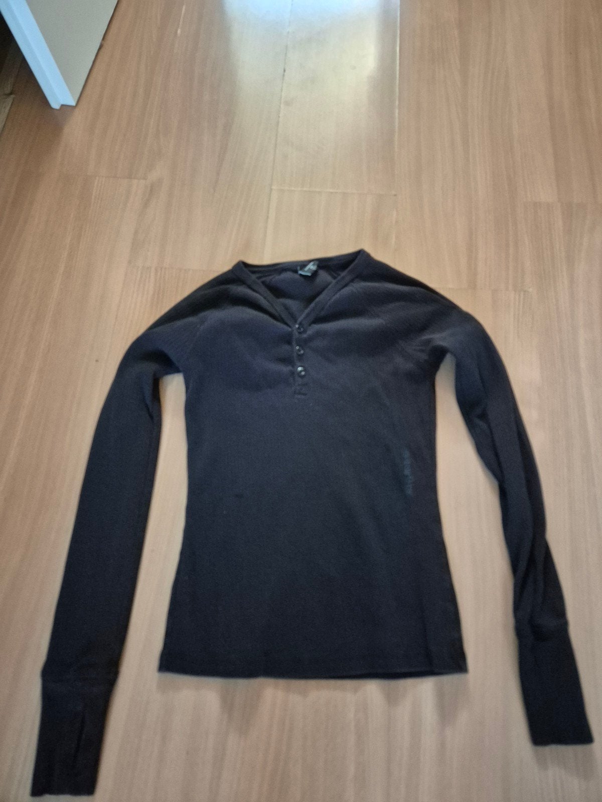 G-Star RAW Slim Fit Henley Longsleeve - Zwart - Maat XS, Kleding | Dames, Zwart, Ophalen of Verzenden, Zo goed als nieuw, Lange mouw