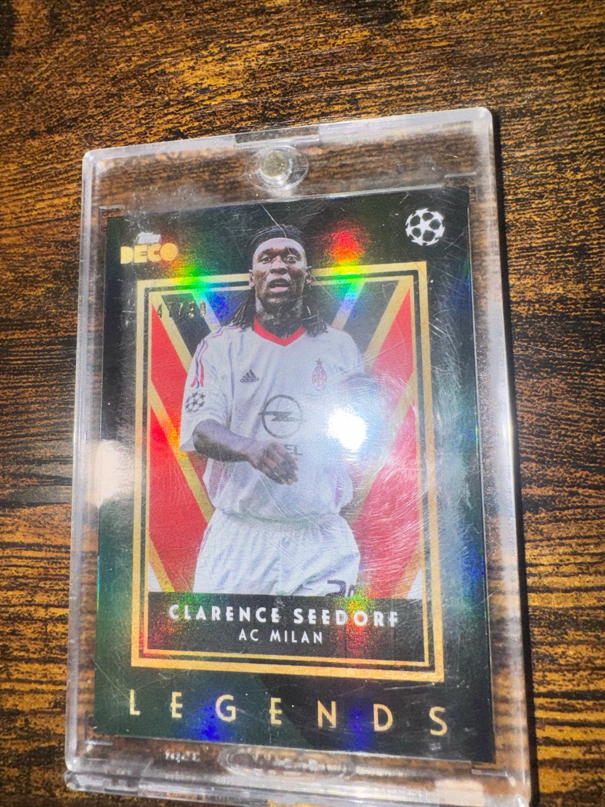 Clarence Seedorf /50 AC Milan Legends Spelerskaart, Verzamelen, Sportartikelen en Voetbal, Ophalen of Verzenden, Zo goed als nieuw