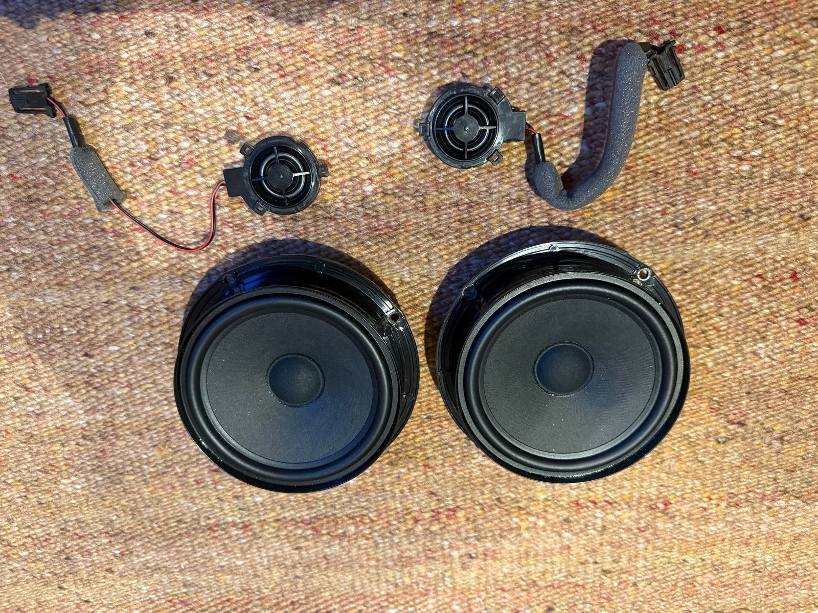 Originele Volkswagen Combi Speakerset (2 woofers, 2 tweeters, Ophalen of Verzenden, Gebruikt