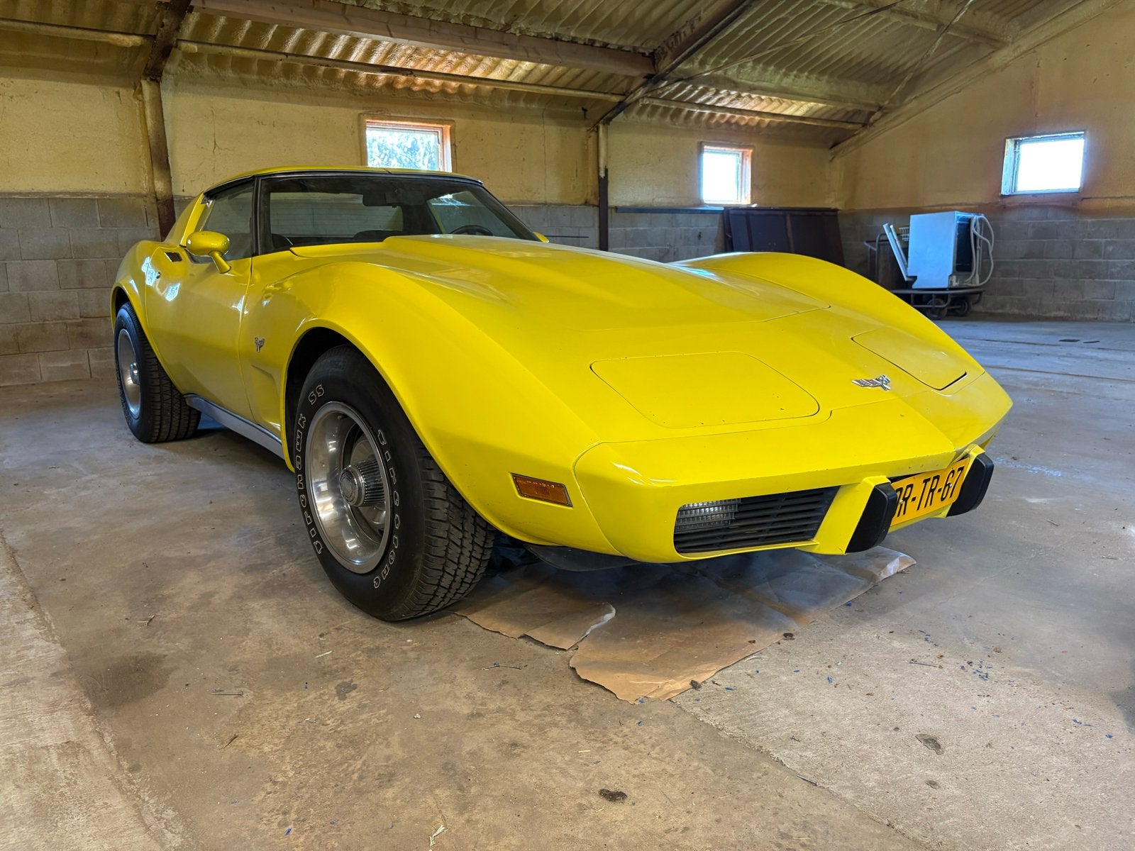Chevrolet Corvette 5.7 AUT 1977 Geel, Auto's, Chevrolet, Automaat, 8 cilinders, 5730 cc, Cabriolet