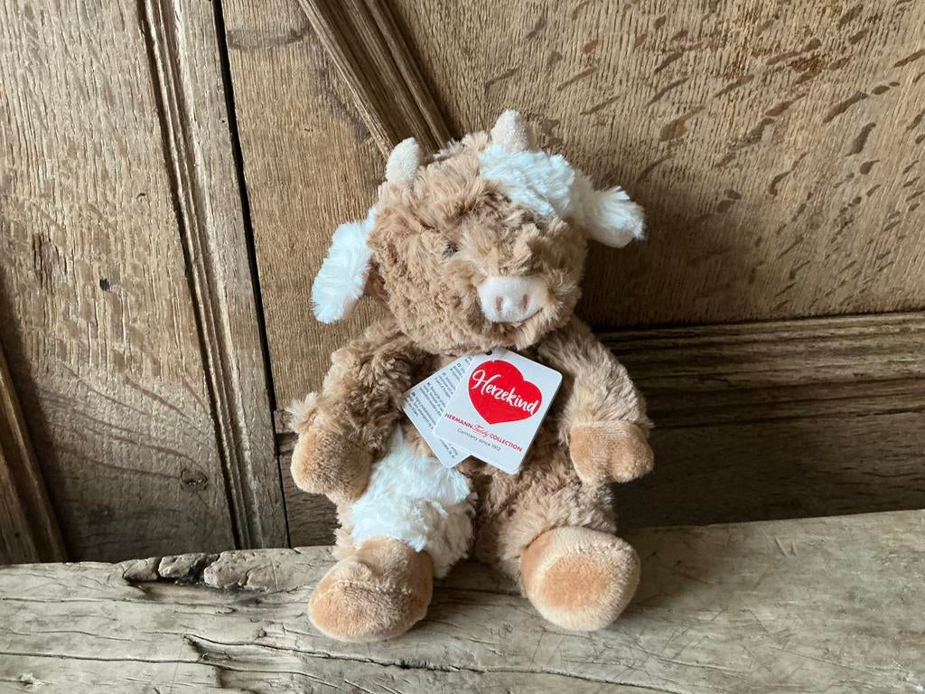 NIEUW Hermann Teddy knuffeltje Schotse Hooglander 20 cm, Ophalen of Verzenden, Nieuw