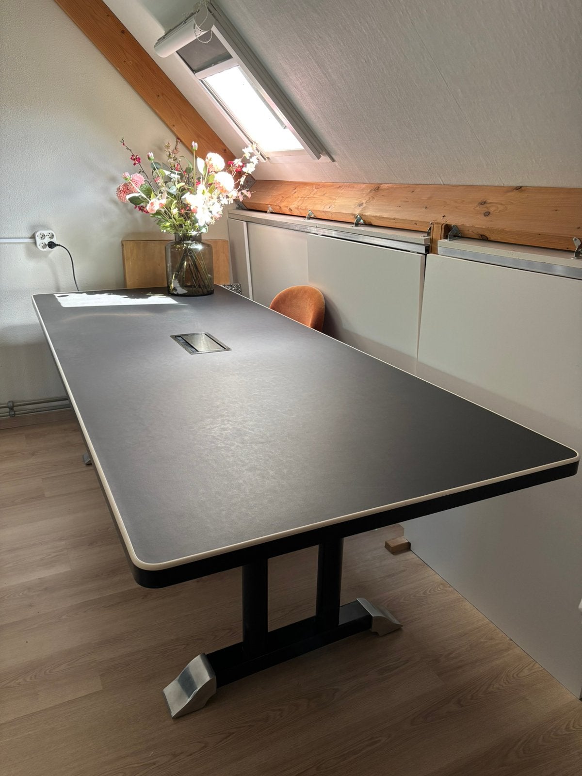 Gispen vintage bureau vergadertafel, Ophalen, Gebruikt