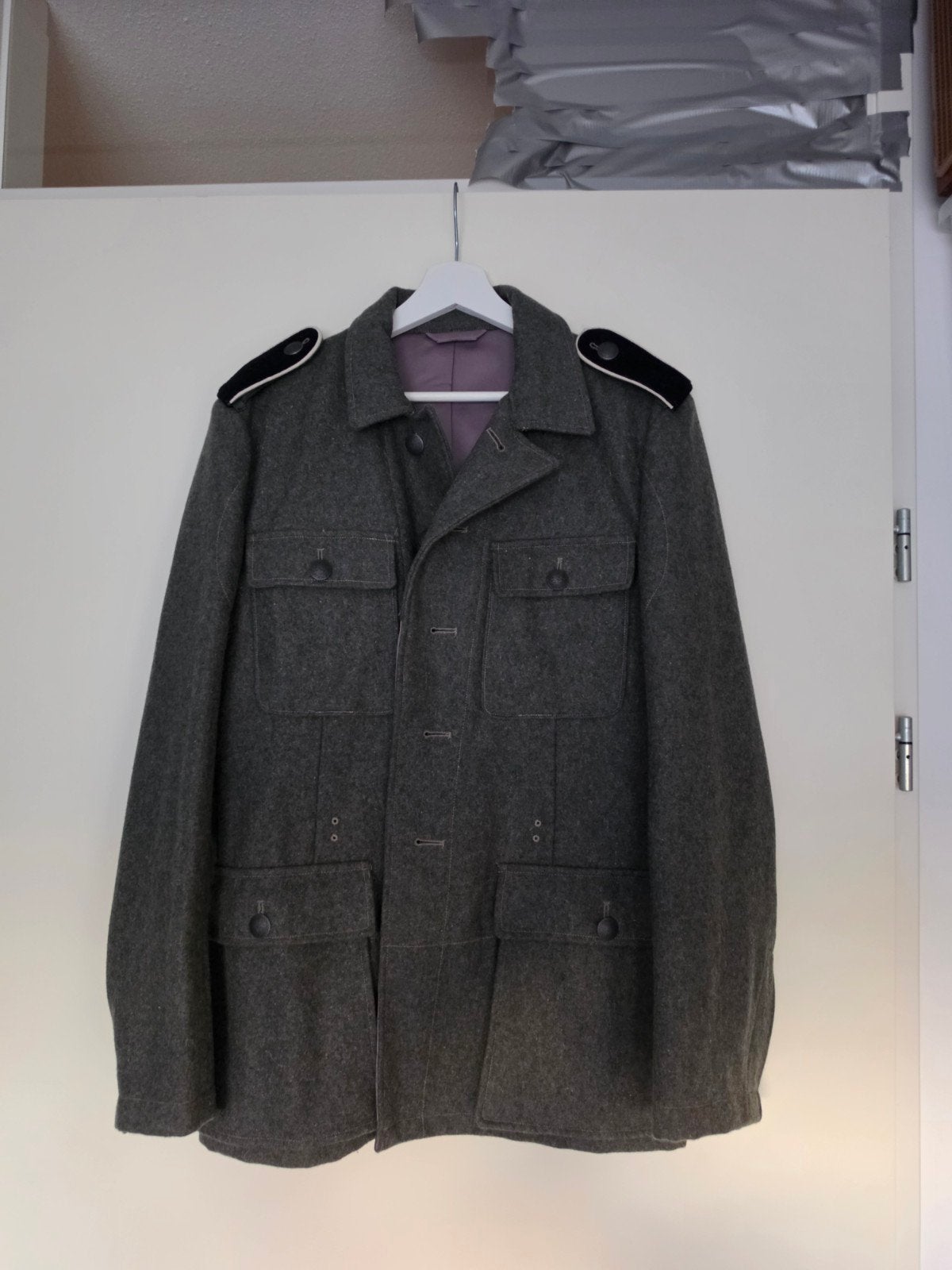 kopie m42/m43  jas mist 1 knoop nu, Ophalen of Verzenden, Duitsland, Kleding of Schoenen