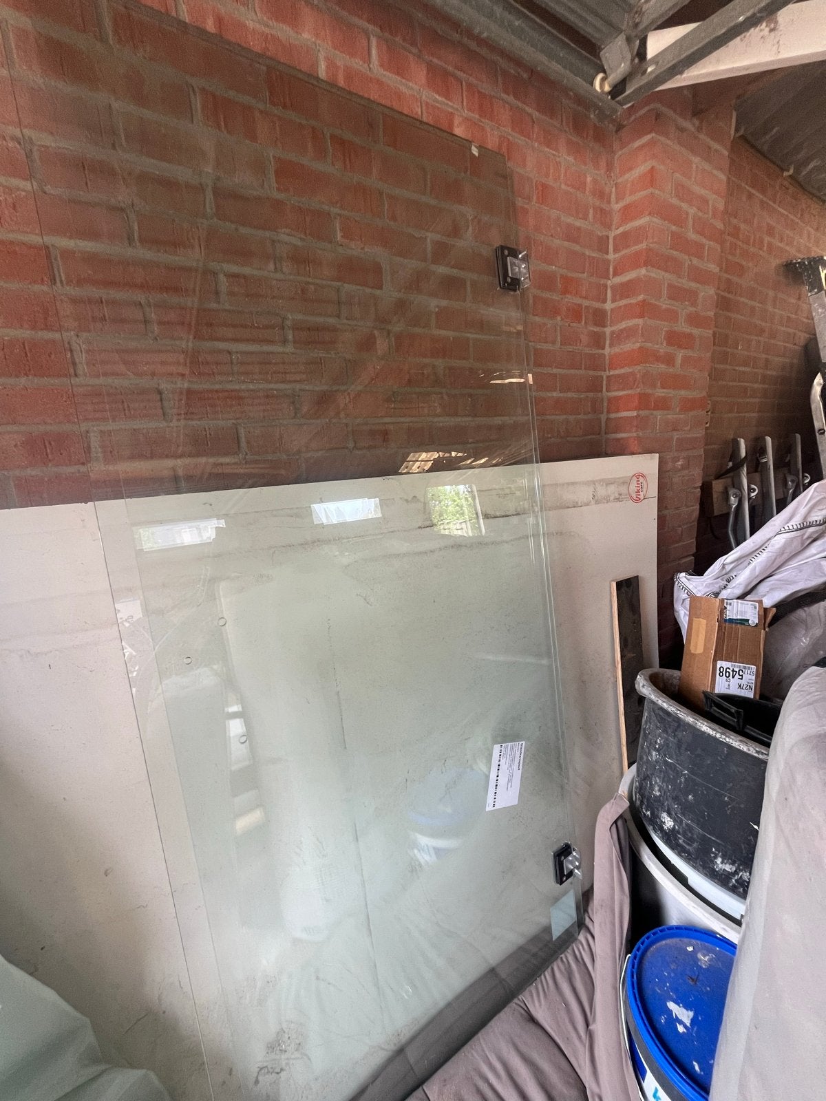 Glazen douchedeur 900x2000 mm voor nis, Ophalen, Nieuw, Glas, Douche