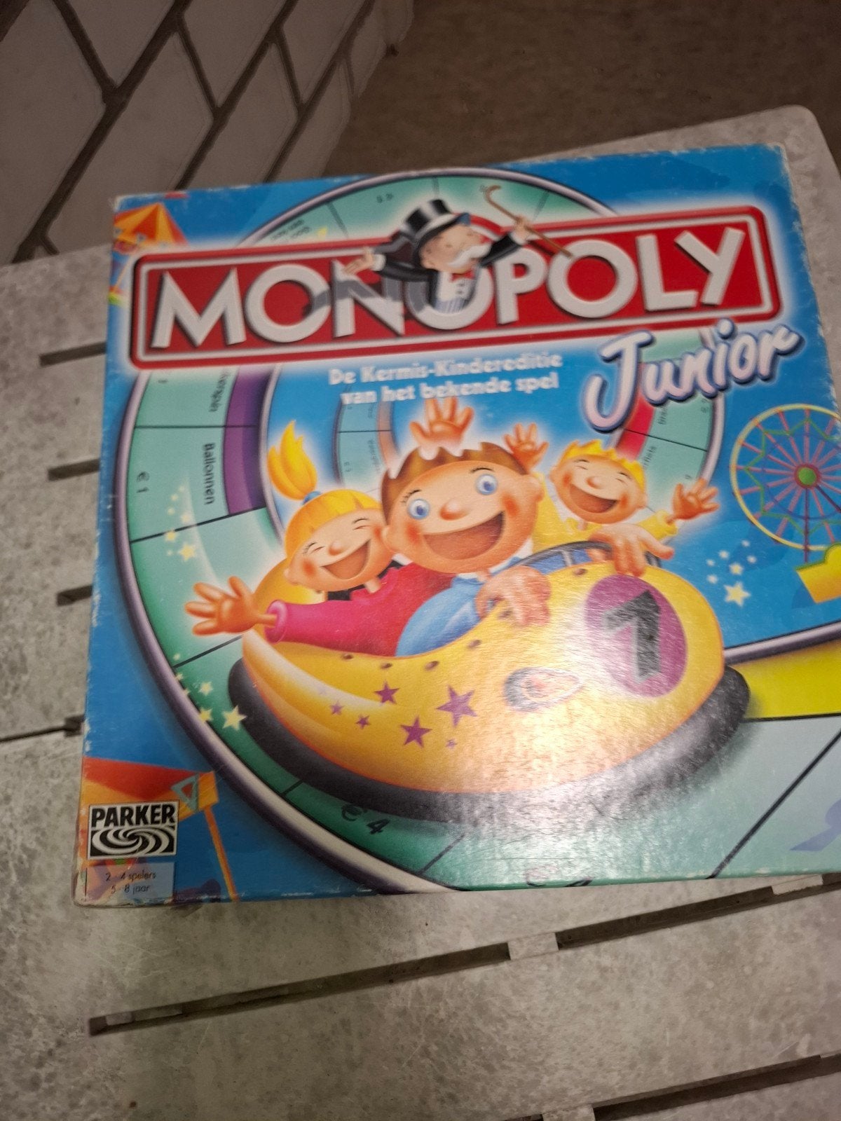 Monopoly Junior - De Kermis-Kindereditie, Parker, Gebruikt, Hasbro European Services, Postbus 3009, 3003 DA Rotterdam, Ophalen of Verzenden
