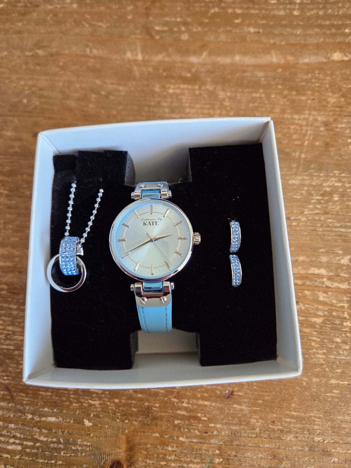Set blauwe sieraden voor meisje - colours by kate Lucardi, Ophalen, Nieuw, Blauw, Horloge