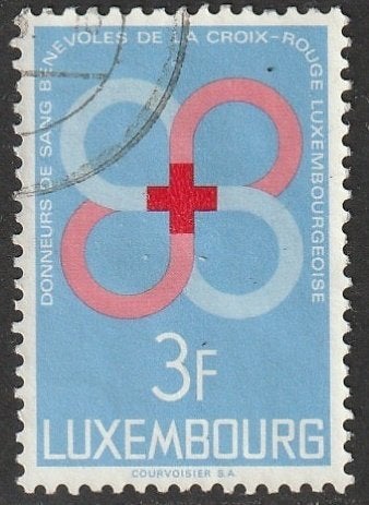 Luxemburg 1968 778 Bloeddonor, Gest, Postzegels en Munten, Postzegels | Europa | Overig, Ophalen of Verzenden, Luxemburg, Gestempeld