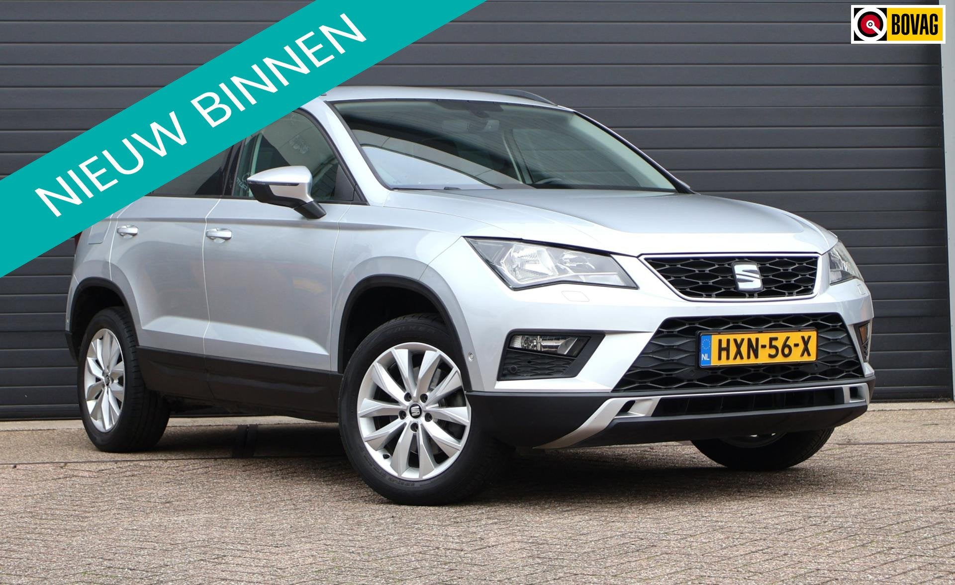 SEAT Ateca 1.4 EcoTSI Style Alcantara/Navi/PDC/Cruise/Clima, Gebruikt, Zwart, 4 cilinders, 150 pk