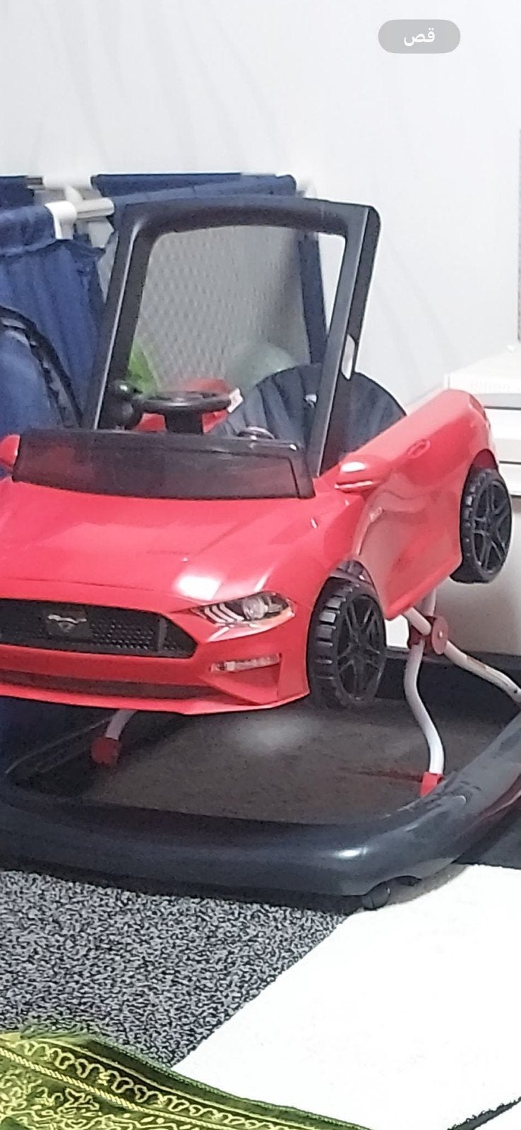 Bright Starts Ford Mustang Baby Walker - Rood, Ophalen, Zo goed als nieuw, Auto, Met licht