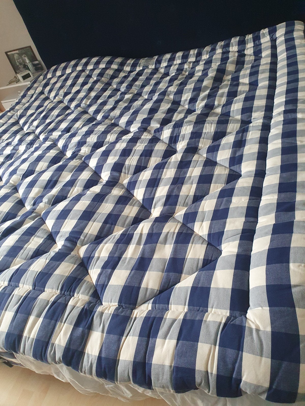 Hästens bjx topper 2.10x2.10, Huis en Inrichting, Slaapkamer | Boxsprings, Ophalen, Gebruikt, Blauw, 210 cm
