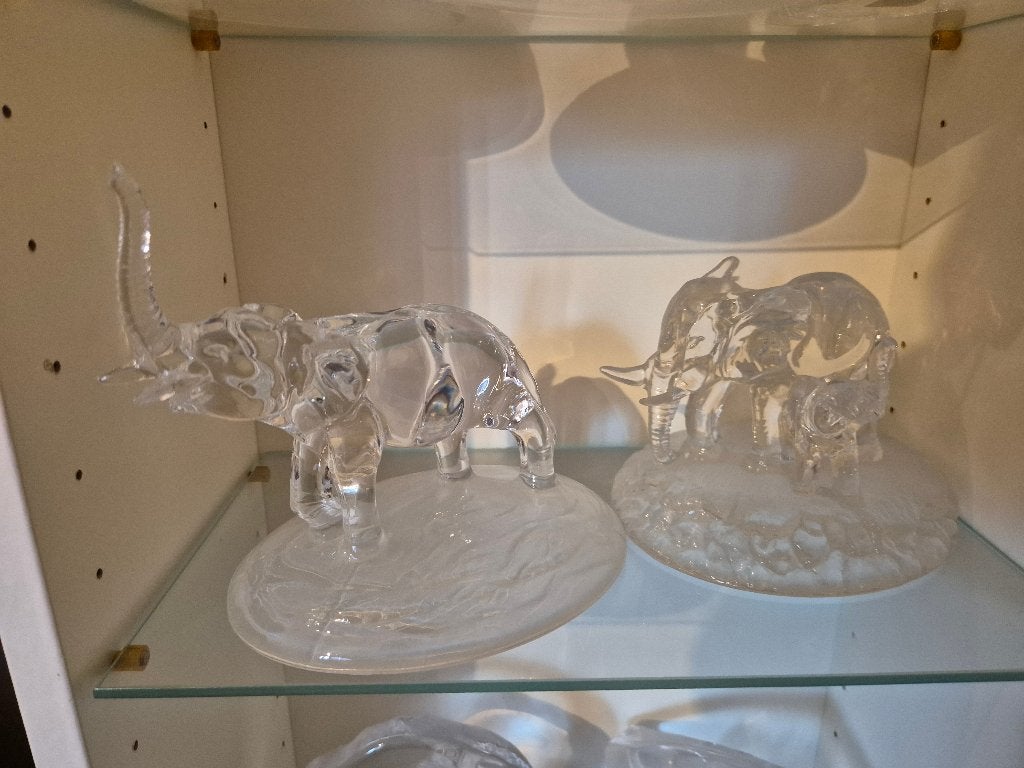 Kristallen/glazen olifanten, Antiek en Kunst, Ophalen of Verzenden