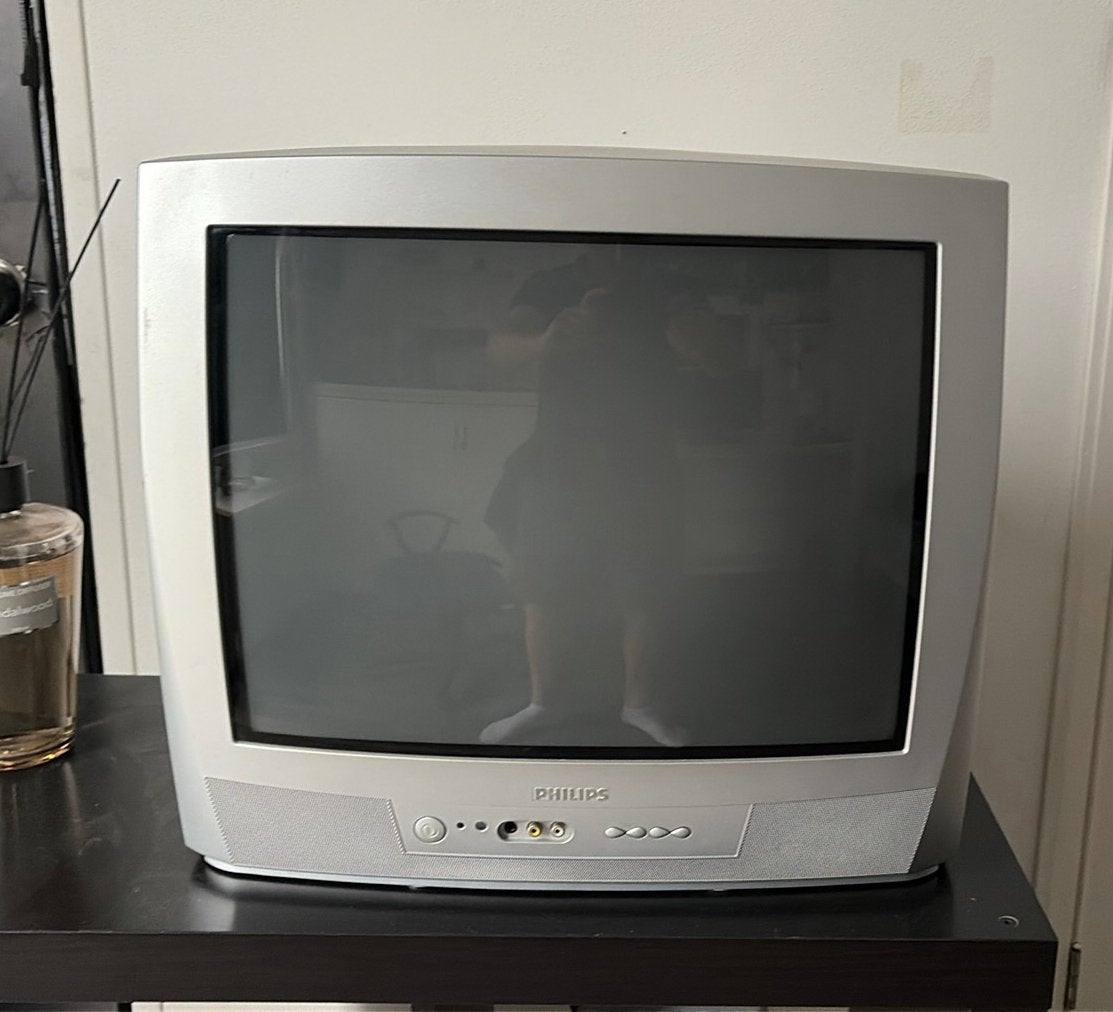Philips CRT retro TV 80cm diagonaal, Ophalen, Zo goed als nieuw, 50 Hz, Philips