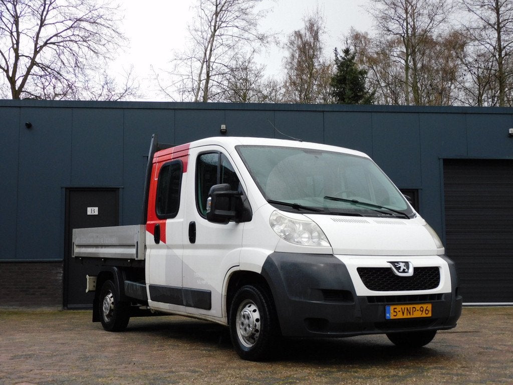 Peugeot Boxer 333 2.2 HDI L2 DC 1e EIGENAAR! AIRCO! 7-PERSOO, Auto's, Peugeot, Voorwielaandrijving, Euro 5, Gebruikt, Zwart
