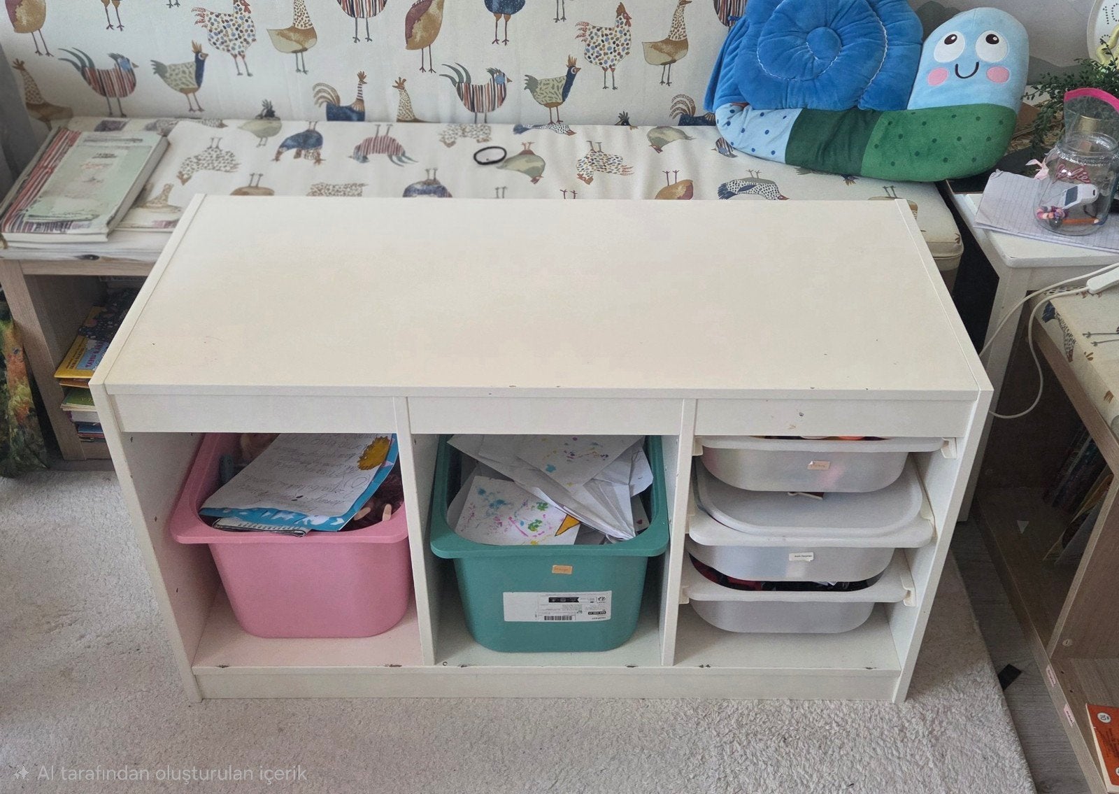IKEA Trofast opbergkast met bakken, Kinderen en Baby's, Kinderkamer | Commodes en Kasten, Minder dan 90 cm, Gebruikt, Kast, Ophalen of Verzenden