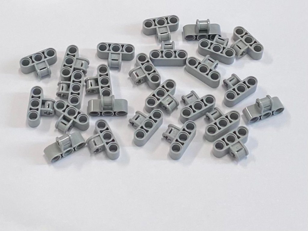 Partij Lego 25x nieuwe lichtgrijze Axle en Pin Connector, Overige thema's, Lego, Nieuw, Ophalen of Verzenden