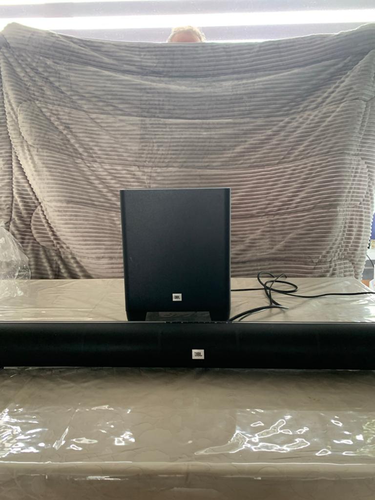JBL Soundbar met draadloze subwoofer, Ophalen, Met externe subwoofer, Zo goed als nieuw