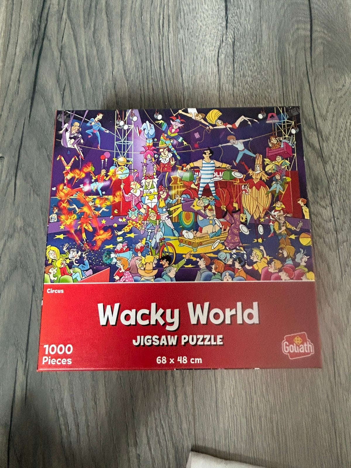 Wacky world puzzel 1000 stukjes, Ophalen of Verzenden, 500 t/m 1500 stukjes, Zo goed als nieuw, Legpuzzel