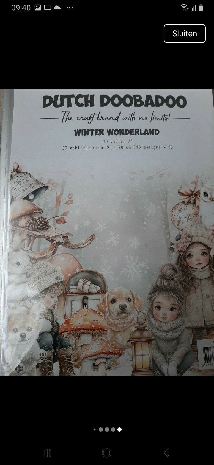 Dutch Doobadoo Winter Wonderland Knutselset, Verzenden, Overige thema's, Nieuw, Meerkleurig