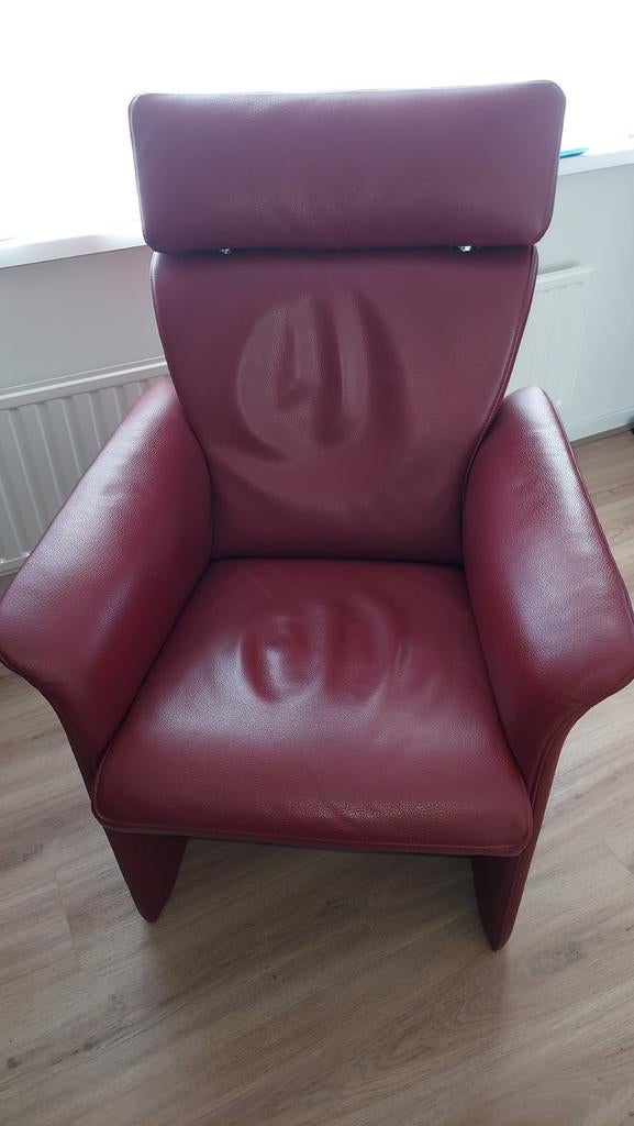 Jori Agua Jr 2758 fauteuil, Celia Cherry leer, Huis en Inrichting, Fauteuils, Ophalen