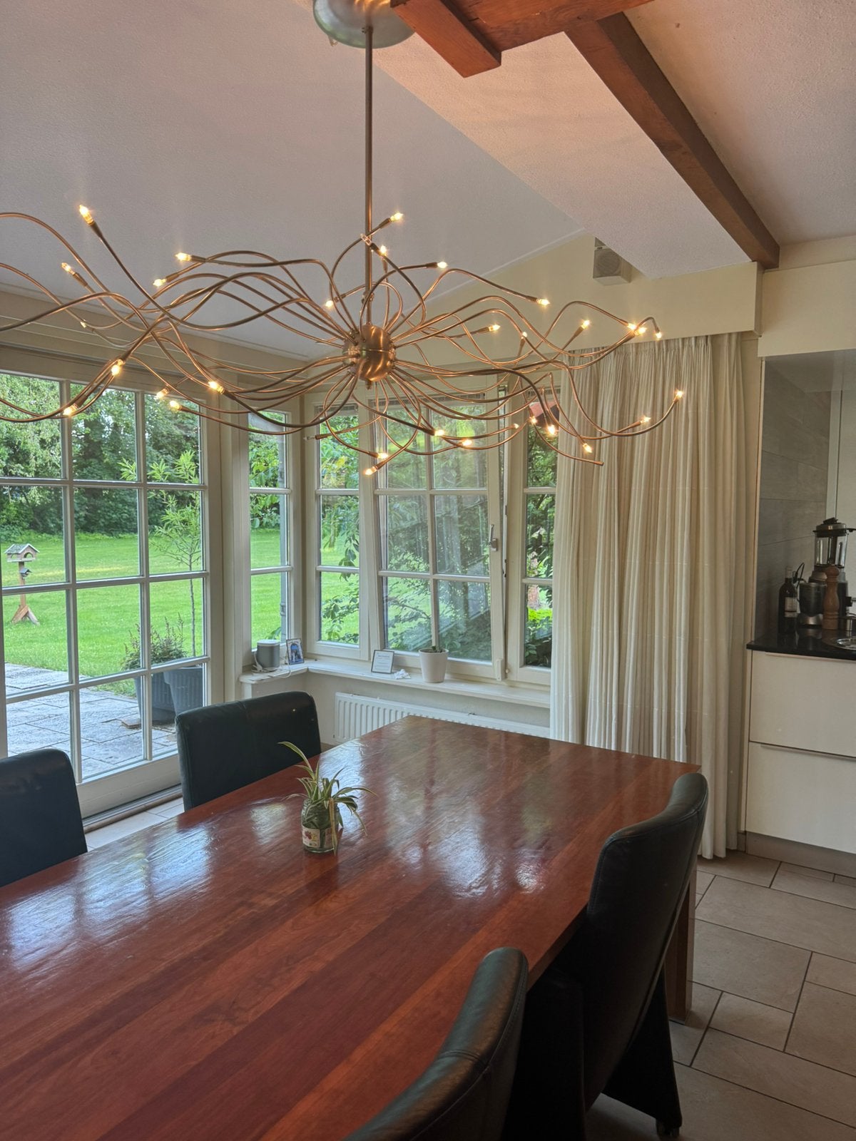 Prachtige rvs design tafellamp, Ophalen of Verzenden, Zo goed als nieuw, Modern, Metaal