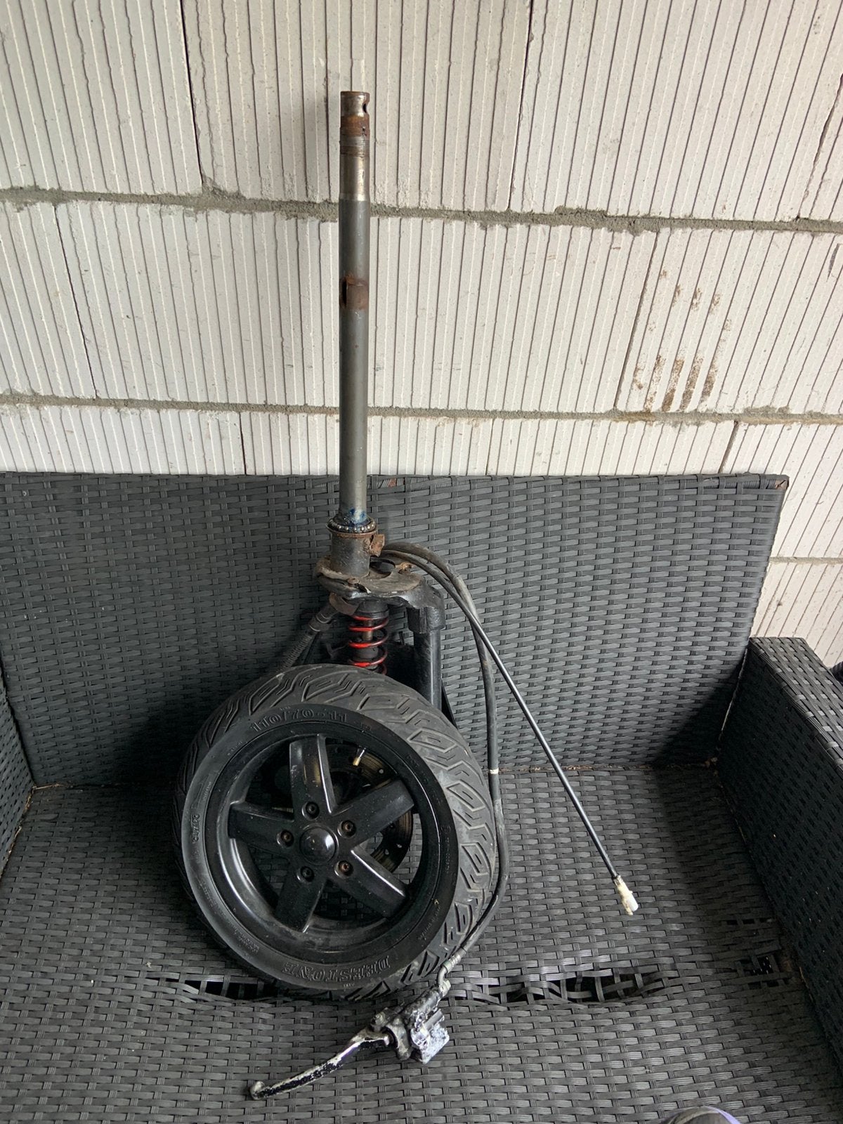 Vesa S voorvork krom, Motoren, Ophalen of Verzenden