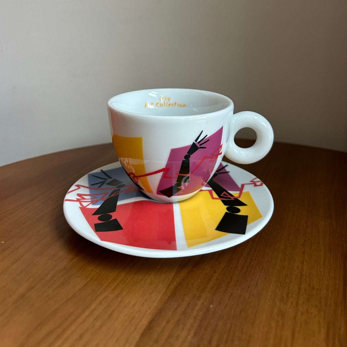 Illy Art Collection 2009 kop en schotel - Pedro Almodóvar, Ophalen of Verzenden, Zo goed als nieuw, Kop(pen) en/of Schotel(s)