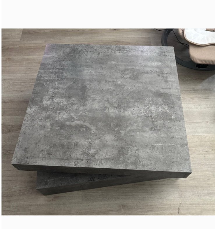 Grijze salon tafel, Huis en Inrichting, Ophalen, Gebruikt, Grijs, Laminaat