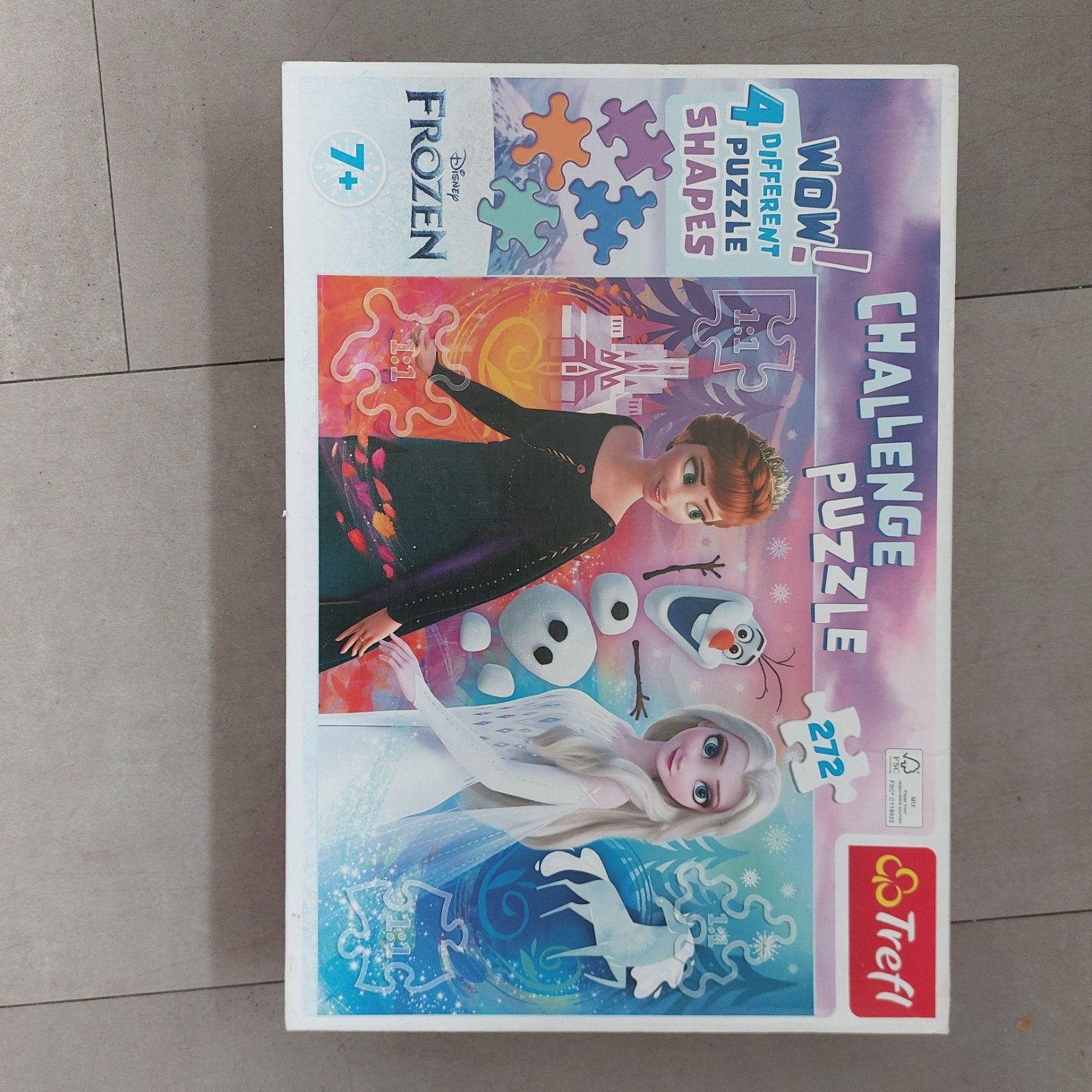 Disney Frozen Challenge Puzzel 272 stukjes, Ophalen, Meer dan 50 stukjes, Gebruikt, 6 jaar of ouder