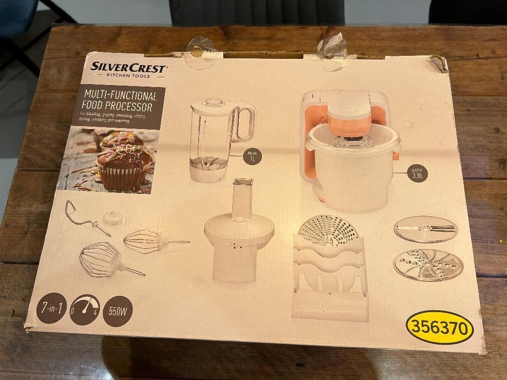 SilverCrest Multi Keukenmachine 550W – Nauwelijks gebruikt, Witgoed en Apparatuur, Keukenmixers, 4 liter of meer, Ophalen of Verzenden