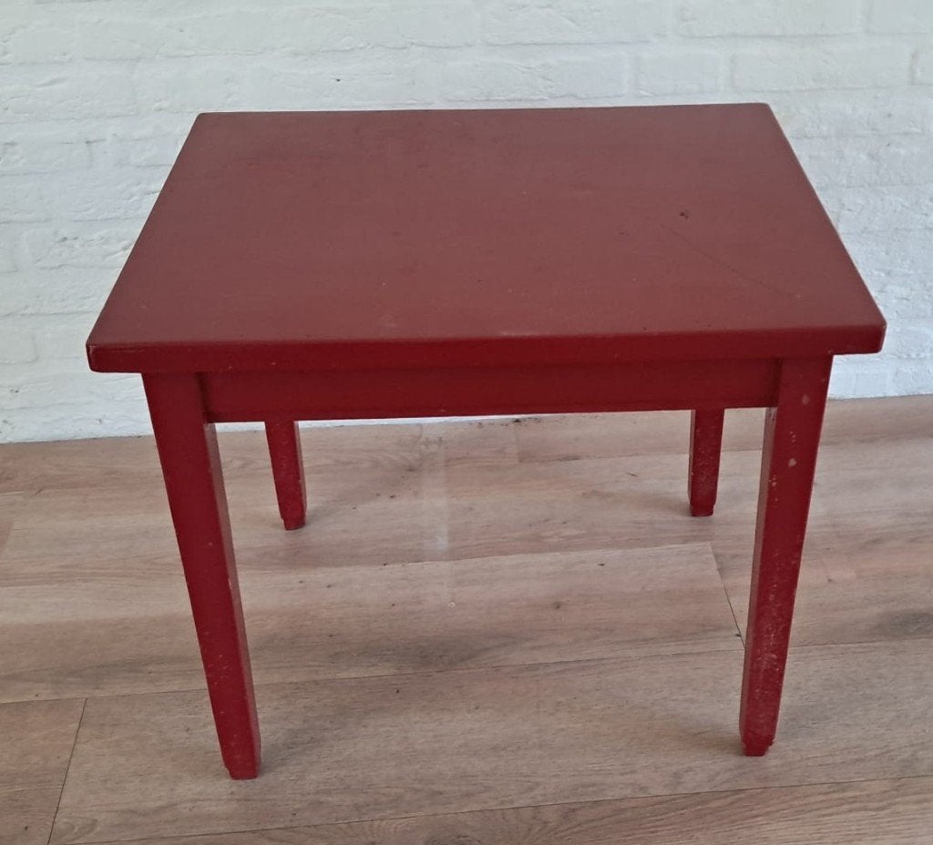 GRATIS Bijzettafeltje, Minder dan 55 cm, Gebruikt, Rond, Hout