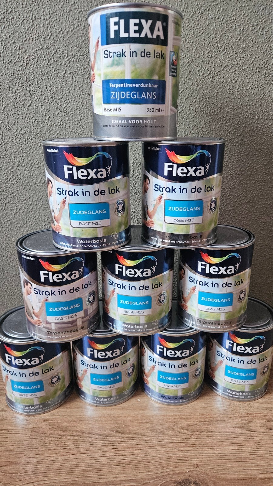 Nieuwe Flexa Strak in de lak Zijdeglans M15, Doe-het-zelf en Verbouw, Ophalen of Verzenden, Nieuw, Wit, Lak