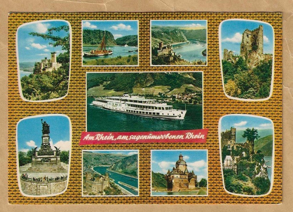 Ansichtkaart: Am Rhein, am sagenumwobenen Rhein, Ophalen of Verzenden, 1960 tot 1980, Gelopen, Duitsland